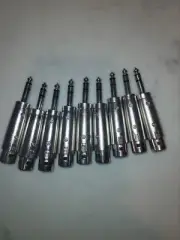 8 Pack XLR Female to 1/4" TRS Adapter, Balanced Female XLR to Quarter Inch 6.35M