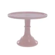 Mosser Glass 9" Footed Cake Plate - Crown Tuscan