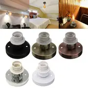 AC110-240V E27 Edison Retro Lamp Holder Vintage Wall Light Bulb Adapter Socket 24 BLACK