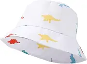 [Generic] Big Girls Hats Summer Kids Sun Hats Summer Spring Sun Hat Cute Cartoon Dinosaur Prints Outdoor Beach Bucket Cap Kids Scarfs Girls and Hats