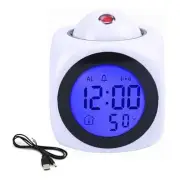 Projection Electronic Clock, English Clock Projection Clock Multi-Function4563