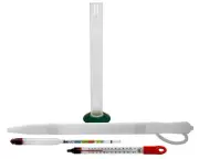Thermometer and Hydrometer Test Kit for Home Brewing