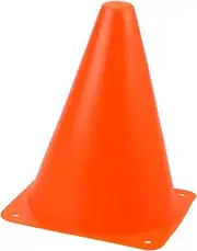 Abaodam 6Pcs Bright Orange Football Training Cones Durable Sports Obstacles for Soccer Rugby Basketball Outdoor Activities Agility Drills and Games