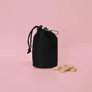 Cocopup London Drawstring Dog Treats Pouch Plain Black