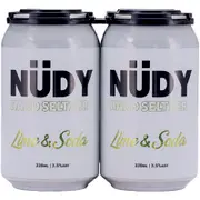 Mash Brewing Nudy Hard Seltzer Lime and Soda Can 330mL