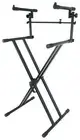 Rockville RKS42X X-Stand 2-Tier Keyboard or DJ Stand Fits Yamaha PSR-EW410