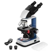 AmScope B120C Series 40X-2500X LED Lab Binocular Compound Microscope + 3D-Stage