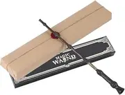 GQDGCU Magic Wand, Wand with Incendio Magic, Wand Set with Magic Paper, 3 Pieces, Beautifully Packed in a Gift Box, Perfect for Cosplay, Halloween and More (DB Dark Brown)