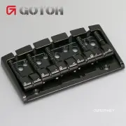 NEW Gotoh 404BO-5 5-String Bass Bridge MULTI TONAL Brass Saddles - BLACK