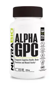 NutraBio Alpha GPC 60caps Improved Brain Function Memory Focus Aid Cognitive