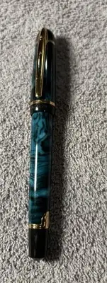 Waterman Phileas Rollerball Pen Green Marble W/ Gold Trim. New Old Stock In Box