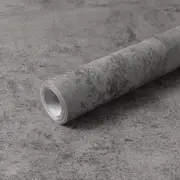 Grey Vintage Vinyl Concrete Wall Effect Wallpaper Retro Plain Texture Wall Decor