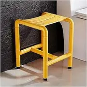 FFSPIIO Tub Shower Stool, Elderly Disabled Handicap Bathroom Shower Bench Old Man Bath Chair with Non-Slip Rubber Feet Shower Chair(Yellow)