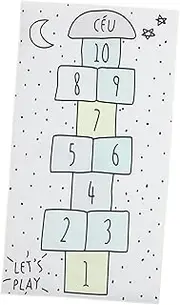 Abaodam 1pc Non-Skid Home Kids Mat Checkers Gaming Pad Polyester Mat Dark Grey