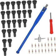 CRILSTYLEO Valve Stem Installer Kit 43pcs Tire Lever Set Quick Easy Tire Valve Stem Removal for Car Truck Motorcycle
