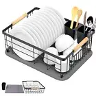 Dish Drying Rack With Stone Mat - Strainers For Kitchen Counter Stainless Steel