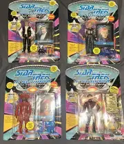 star trek tng action figures lot