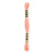 DMC 6-Strand Embroidery Cotton 8.7yd-Shrimp - 12 Pack