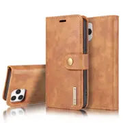 DG.Ming iPhone 12 Pro Detachable Classic Wallet Folio Case Cover Apple [Brown]
