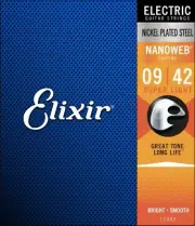 1 x SET Elixir 12002 Coated Electric Guitar Strings 9-42 Super Light