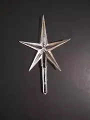 Large Clear Ceramic Christmas tree Star Topper