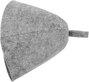 Felt Sauna Hat Shower Caps Hats Sleeping Hat Felt Hair Sauna Cap Sauna Hair Steam Room Hat Gray Bathroom Cap Sauna Wrap Bath Cap Felt Bath Hat Bath House Hat Grey Felt Cloth