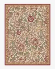 275' x 365' | Machine Washable Runner Rug | Kid & Pet Friendly | Indoor Rug | Pink & Rose Burgundy Rug by Morris & Co. | Ruggable