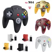 Wireless Rechargeable N64 Controller for Nintendo N64 Console with Rumble Pak