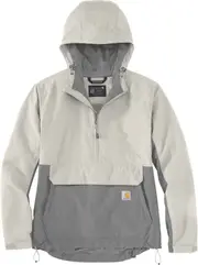 Carhartt Packable , textile jacket women , color: Light Grey/Grey , size: L