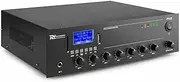 Power Dynamics PPA30 Public Address Amplifier - Bluetooth Receiver, 30 Watts, 70/100 Volts or 8 Ohms, IR Remote, USB and SD Port, RCA Line Output, 2 x RCA Mic and Line Inputs
