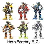 Secc Hero Factory Star Warrior Bionicle Building Blocks Furno Evo Combined Robot Mech Model Bricks Toys For Children Christmas Gifts 6Set No Origin...