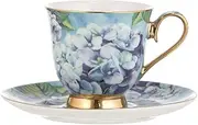 Ashdene Bold Blooms Blue Hydrangea Cup & Saucer