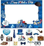 Generic Happy Fathers Day Decorations Fathers Day Photo Booth Props for Fathers Day Party Decoration Supplies