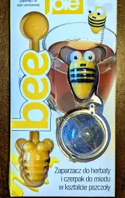 Joie Buzz Honey Bee Tea Infuser and Honey Dipper Yellow Kitchen Gadget Gift NIP