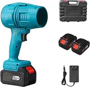 Jetdryshop Car Dryer, Avoxz Leaf Blower, Handheld Electric Portable Air Blower, Suitable for Barbecue Combustion, Yard Cleaning, Chassis Cleaning, Etc (Blue-2)