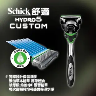 【Schick】Hydro水次元5辨型刮鬍刀組(刀架x1+刀片x7)