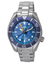 Seiko Prospex Sea Aqua Sumo GMT Blue Dial Solar Blue Dial SFK001J1 Mens Watch