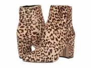 Sam Edelman Leopard Brahma Hair Hilty Ankle Booties N5549 Women's Size 9 M