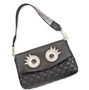 $65 Betsey Johnson XOX Trolls Convertible Clutch Crossbody Googly Eyes US1