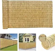 Garden Fence,Natural Eco-Friendly Reed Fence,Reed Screening Roll,Pool Plant Fence,Patio Privacy Fence Panels,Balcony Privacy Protection Screen, Easy Assembly (Size : 50x500cm/1.6x16.4ft)