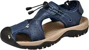 [Generic] Slippers Men Indoor Sneaker Slides Shoes Outdoor Hiking Thong Flip Flops Sandals Wading Shoes Mens Sneaker Rack (3-Blue, 44)