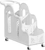 Tadill Yoga Mat Storage Rack Cart Weight Rack Stand Foam Roller Equipment Fitness with Caster Wheels Yoga Mat Organizer Holder