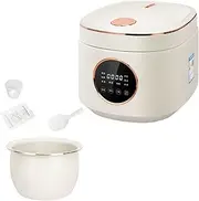 Rice Cooker, High Temperature Protection Mini Rice Cooker, with Multifunctional Operation Panel 8 Rice Cooking Functions, 5L Non Stick Ceramic Glaze, for White, Brown Rice, Porridge and Soup