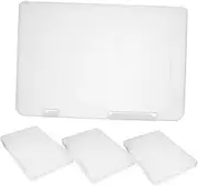 TOKIDNY 4pcs A5 Document Folder Paper Storage Box Lids Plastic Organizer Portable File Holder for Office Home
