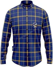 [Ashtabula] NRL 'Mustang' Flannel Polo - Parramatta Eels - Flanno Shirt