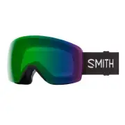 Smith Skyline Snow Goggles, Black Frame, ChromaPop Everyday Green Mirror Lens