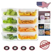 Airtight & Leak-Proof 30oz Glass Meal Prep Containers - Perfect for Leftovers