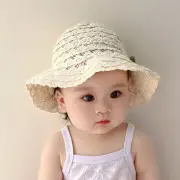 Soft and Breathable Baby Basin Caps for Outdoor Activity Travel Sunhat Windproof