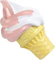 Motorcycle Accessories Decor,Motorcycle Ornament with Falling Ice Cream Design - Hilarious Motorcycle Cap Adornment, Unique Funny Ornament for Bikers