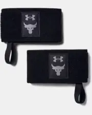 Under Armour Project Rock Wrist Wraps Training Lifting OSFA Black NWT $30